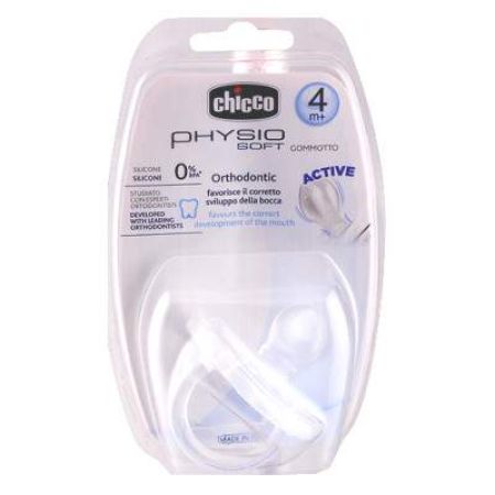 Suzeta silicon monobloc ortodontica Physio, +4 luni, 01809, Chicco