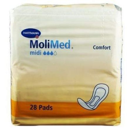 Tampoane pentru incontinenta medie, MoliMed Comfort Midi, 28 bucati, Hartmann