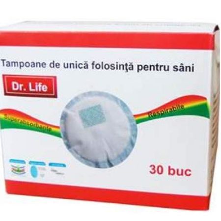 Tampoane pentru san, 30 bucati, DL50255T, Dr. Life