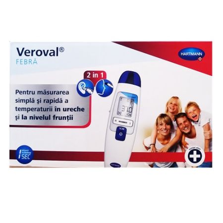 Termometru digital cu infrarosu 2 in 1 Veroval, Hartmann