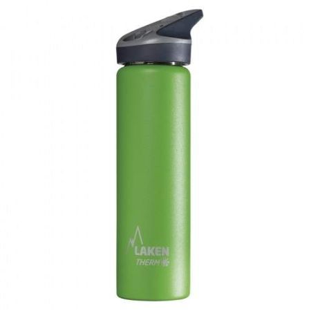 Termos din inox cu capac automat Jannu, Verde, 750 ml, Laken