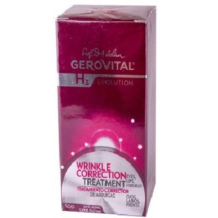 Tratament corector pentru riduri ochi, buze si frunte Gerovital H3 Evolution, 15 ml, Farmec