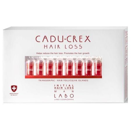 Tratament impotriva caderii parului stadiu initial pentru barbati Cadu-Crex, 20 fiole x 3.5 ml, Labo