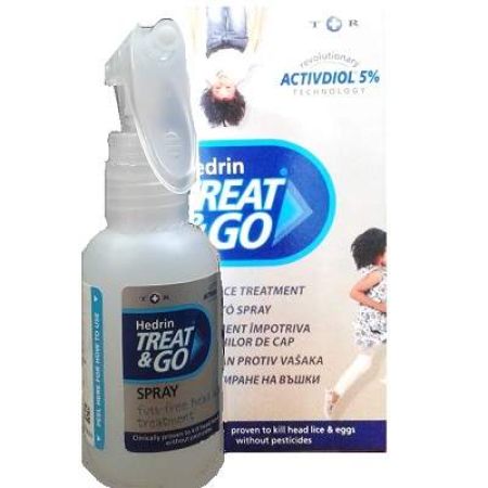 Tratament pentru paduchi Hedrin Treat & Go, 60 ml, Thornton