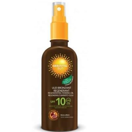 Ulei bronzant regenerant SPF10, 150ml, Gerovital Sun