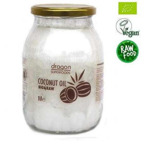 Ulei de cocos Raw& Bio, 1000 ml, Dragon Superfoods