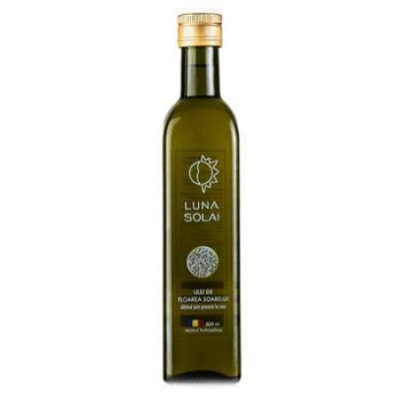 Ulei de floarea soarelui presat la rece, 500 ml, Luna Solai