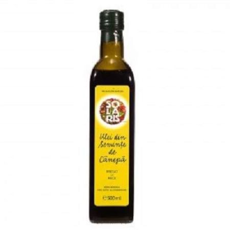 Ulei de seminte de canepa Marasca, 250 ml, Solaris