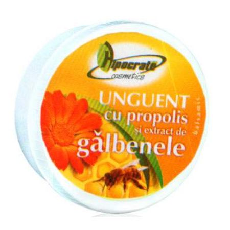 Unguent cu propolis si extract de galbenele, 20 g, Hipocrate 2000