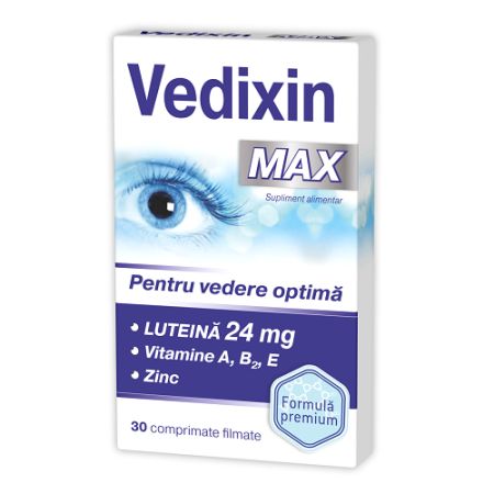 Vedixin Max pentru vedere optima, 30 capsule, Zdrovit