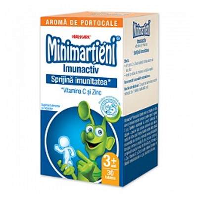 Minimartieni cu aroma de portocale Imunactiv, 30 tablete, Walmark