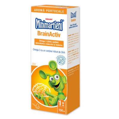 Minimartieni Sirop Omega 3 BrainActiv, 150 ml, Walmark