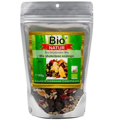 Mix studentesc Bio, 180 g, Bio Natur