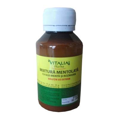 Mixtura mentolata cu ulei de menta si rozmarin, 100 g, Vitalia