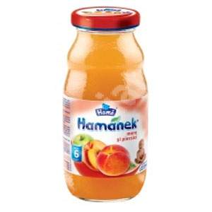 Nectar de mere si piersica Hamanek, Gr. 6 luni, 210 ml, Hame