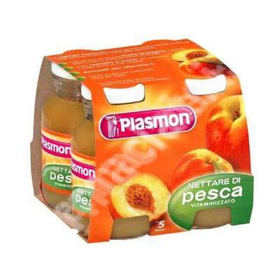 Nectar de piersica, Gr. +6 luni, 4x125 ml, Plasmon