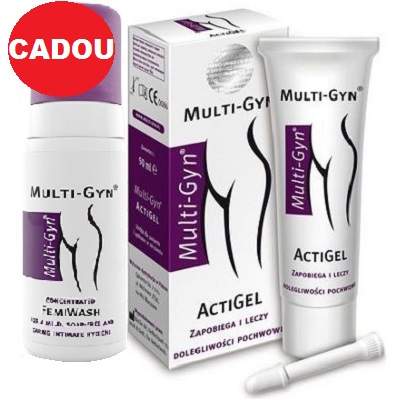 Oferta Pachet Actigel Multi-Gyn impotriva candidozei si FemiWash Cadou, Bioclin