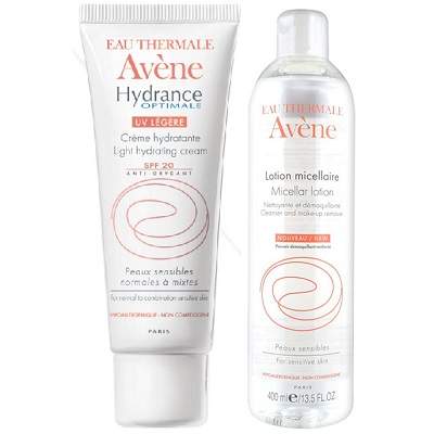 Oferta Pachet Avene Crema Hidratanta Optimale UV 20 Legere si Lotiune Micelara, Pierre Fabre