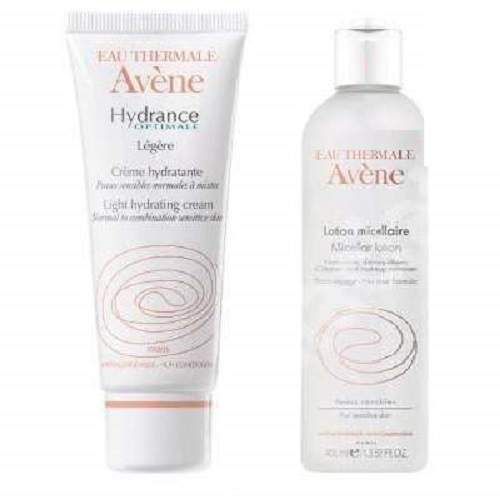 Oferta Pachet Avene Optimale Legere Crema hidratanta 40ml si cadou lotiune micelara 100ml, Pierre Fabre