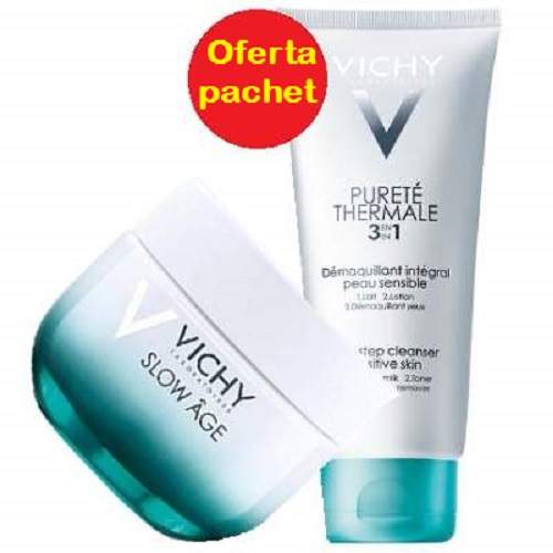 Oferta Pachet Crema anti-rid Slow Age ten normal-mixt, 50ml, Vichy