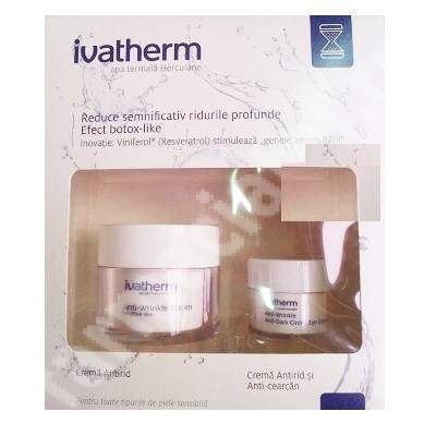 Oferta Pachet Crema antirid, 50 ml si Crema antirid si anti-cearcan, 15 ml, Ivatherm