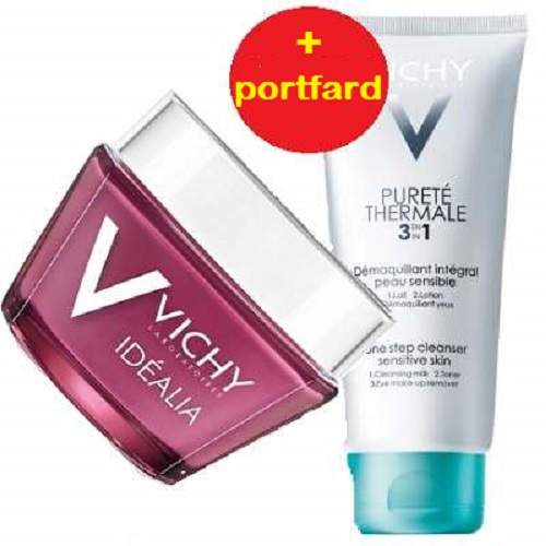 Oferta Pachet Crema de zi Idealia ten uscat, 50ml, Vichy