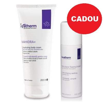 Oferta Pachet Crema hidratanta Ivahidra+ si Apa Termala Cadou, Ivatherm