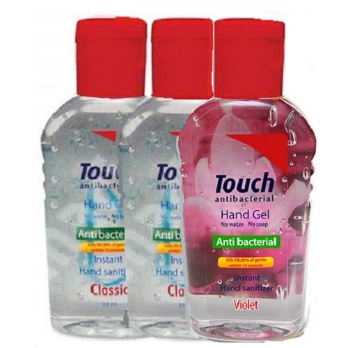 Oferta Pachet Gel de curatare antibacterian 2+1, 59ml, Touch