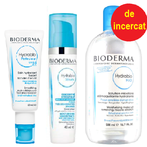 Pachet cu Hydrabio Perfecteur, Hydrabio Serum si Hydrabio H2O, Bioderma