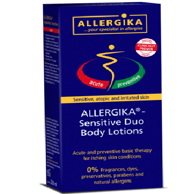 Oferta pachet lotiune de corp si lotiune emolienta Sensitive Duo, +0luni, Allergika