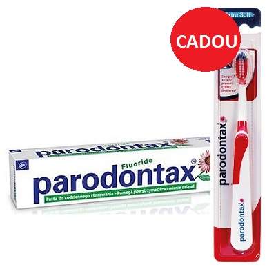 Oferta Pachet Pasta de dinti Fluoride si Periuta de dinti Soft, Parodontax