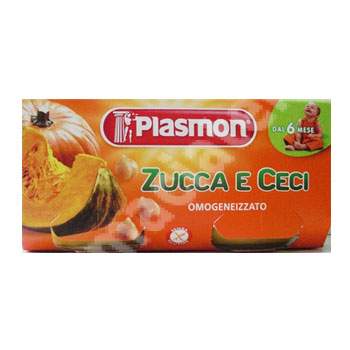 Omogenizat de dovleac si naut, Gr. +6 luni, 2x80 g, Plasmon