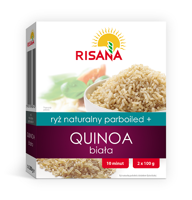 Orez natural prefiert cu quinoa alba, 2x100g, Risana