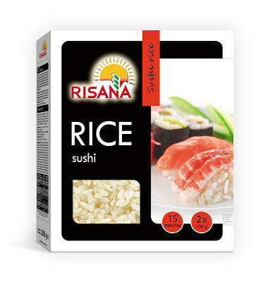 Orez pentru sushi, 2x100 gr, Risana