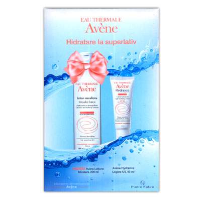 Pachet crema Avene Hydrance Optimale Legere + Cadou lotiune micelara Avene, Pierre Fabre