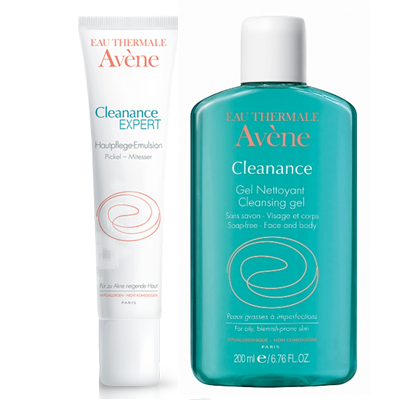 Pachet Emulsie imperfectiuni Avene Cleanance Expert, 40 ml si Cadou Gel de curatare Avene Cleanance, 200 ml, Pierre Fabre