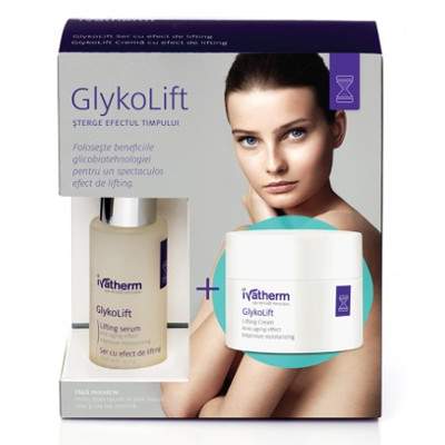 Pachet GlykoLift Ser + Crema Cadou, Ivatherm