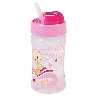 Pahar din PP cu pai din silicon, 340 ml, 70011, Baby Nova