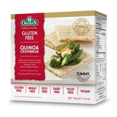 Paine uscata multicereale cu Quinoa, 125 g, Orgran