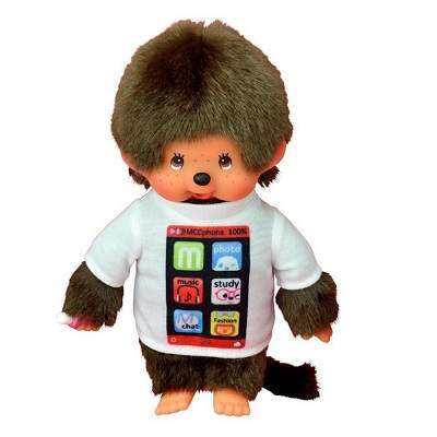 Papusa Baietel cu Tricou, +3 ani, 20cm, 232500, Monchhichi