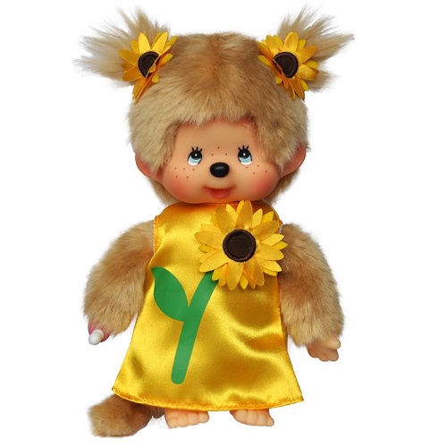 Papusa cu Floarea Soarelui, +3ani, 20cm, 220465, Monchhichi