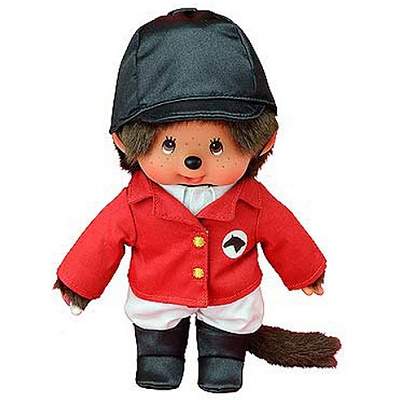 Papusa Fetita cu costum echitatie, +3 ani, 20cm, Monchhichi