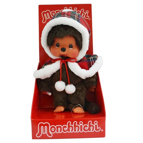 Papusa Fetita cu pelerina, +3ani, 20cm, Monchhichi