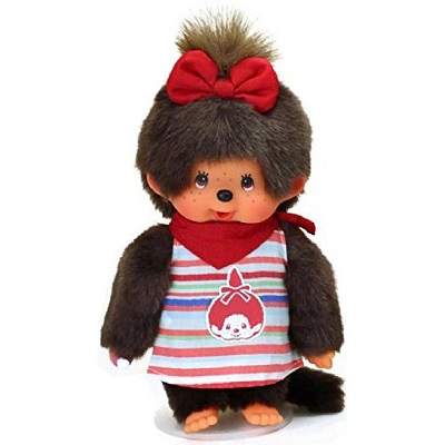 Papusa Fetita cu Rochita si Fundita, +3 ani, 20cm, Monchhichi