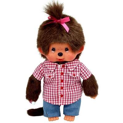 Papusa in camasa si blugi, +3 ani, 20cm, 200590, Monchhichi