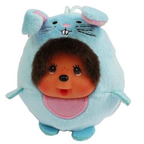 Papusa mini Iepuras, 10 cm, Monchhichi