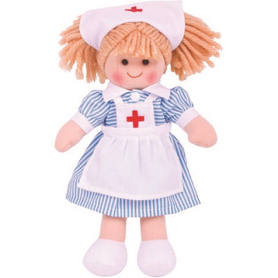 Papusa Nurse Nancy, +12 luni, Bigjigs