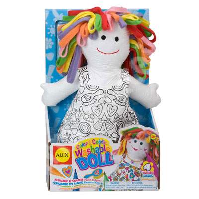 Papusa pentru desenat lavabila, 69WD, Alex Toys