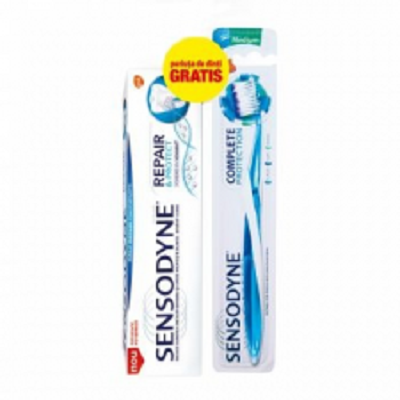 Pasta de dinti Repair and Protect 75 ml plus periuta de dinti Gratis, Sensodyne