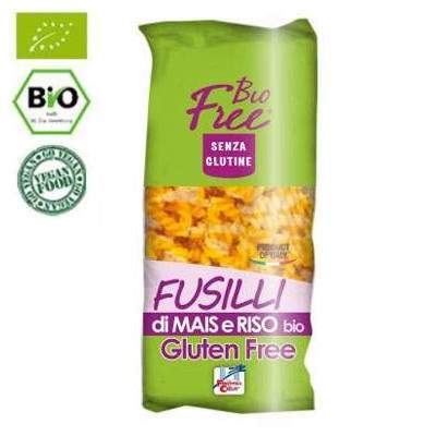 Paste Bio fusilli din porumb si orez fara gluten, 500 g, La Finestra Sul Cielo